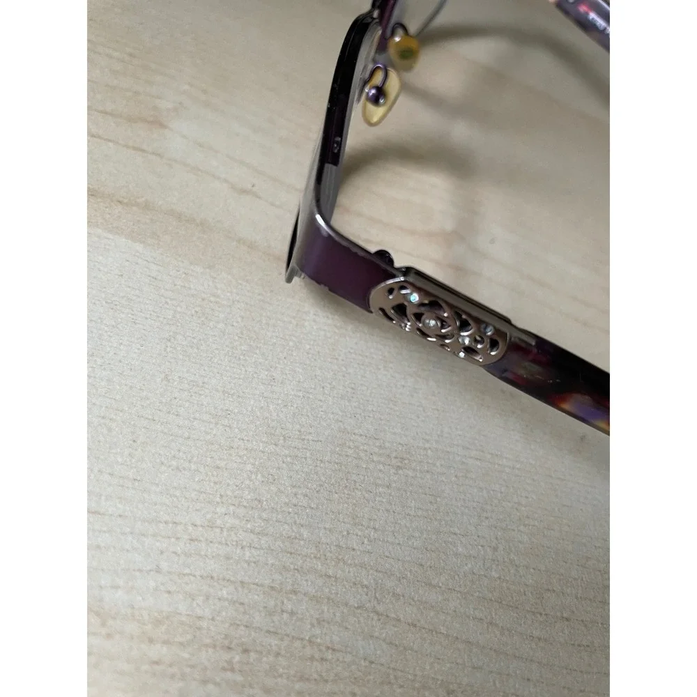 Kay Unger K143 Eyeglasses‎ Purple Tortoiseshell FRAMES ONLY Tortoise 52-17-135